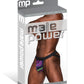 Galactic Sheer Poly Spandex Strappy Ring Jock Multi Color L/XL