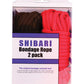 Plesur Cotton Shibari Bondage Rope 2 Pack - Black/Red