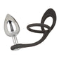 Star Fucker XL Teardrop Gem Plug w/Silicone Enhancer - Black