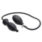 Master Series Dark Inflator Inflatable Silicone Anal Plug - Black
