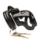 Master Series Hard Stop Double Ring Chastity Cage - Black